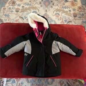 ZeroXposur Black and Pink Kids Puffer Jacket